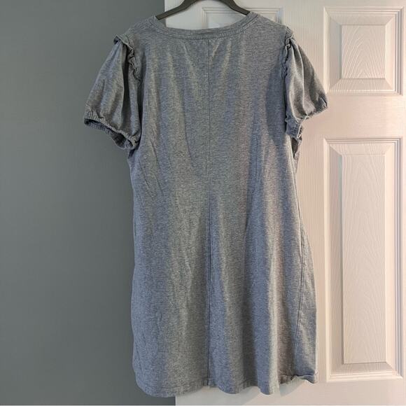 Nine West 100% Cotton Gray Dress Size XL - Picture 5 of 6